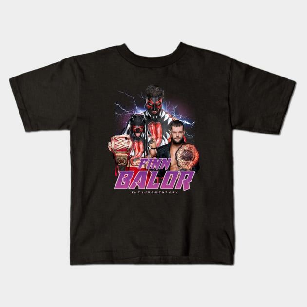 FINN BALOR Kids T-Shirt by dawnttee